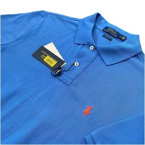 Polo Ralph Lauren Polo Shirt Mens Medium Blue Classic Fit Pony Short Sleeve